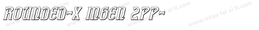 Rounded-X Mgen 2pp字体转换